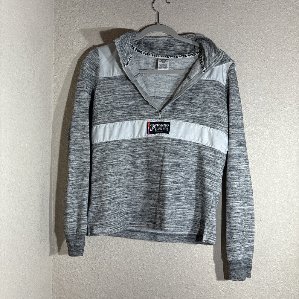 Pink Victorias Secret Hoodie Size XS Zip Up With Hood